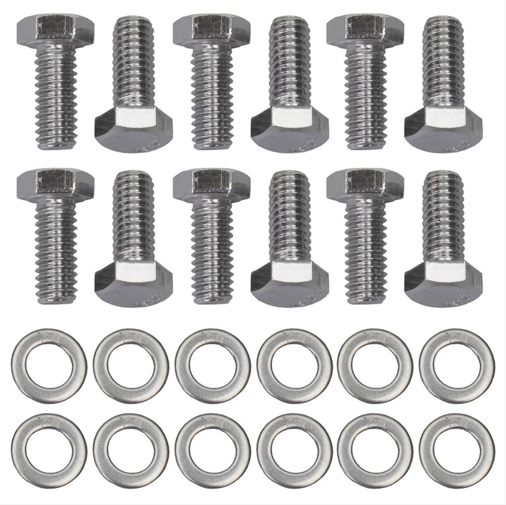 Trans-Dapt Performance Differential Cover Bolts 9278 Bolts, Steel, Chrome, Hex, Dana 44, GM, 8.2 in., 8.5 in., 8.875 in. Pass. Car, Set of 12 thumbnail 2