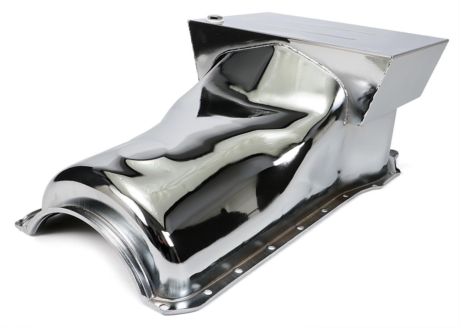 Trans-Dapt Performance Products Oil Pans 9301 BB FORD OIL PAN 1970-1982 351C, 351M, 400 8QT FRONT SUMP CHROME thumbnail 3