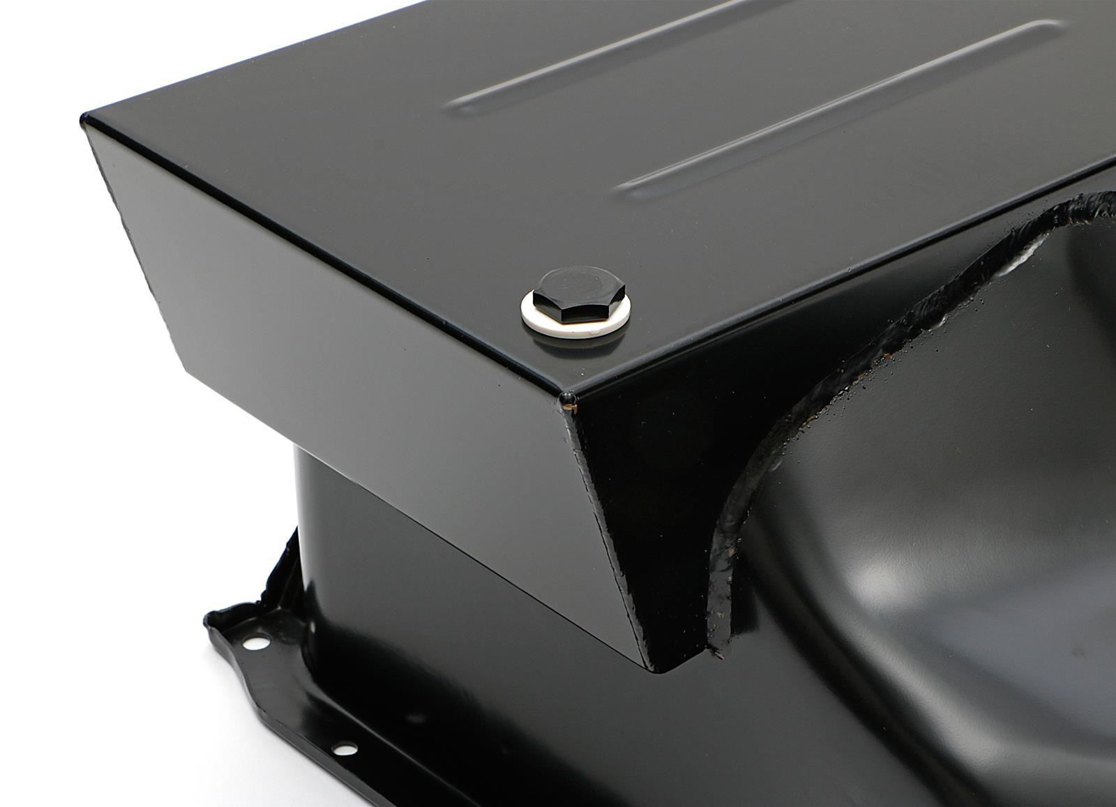 Trans-Dapt Performance Products Oil Pans 9306 BB FORD OIL PAN 1970-1982 351C, 351M, 400 8QT FRONT SUMP BLACK