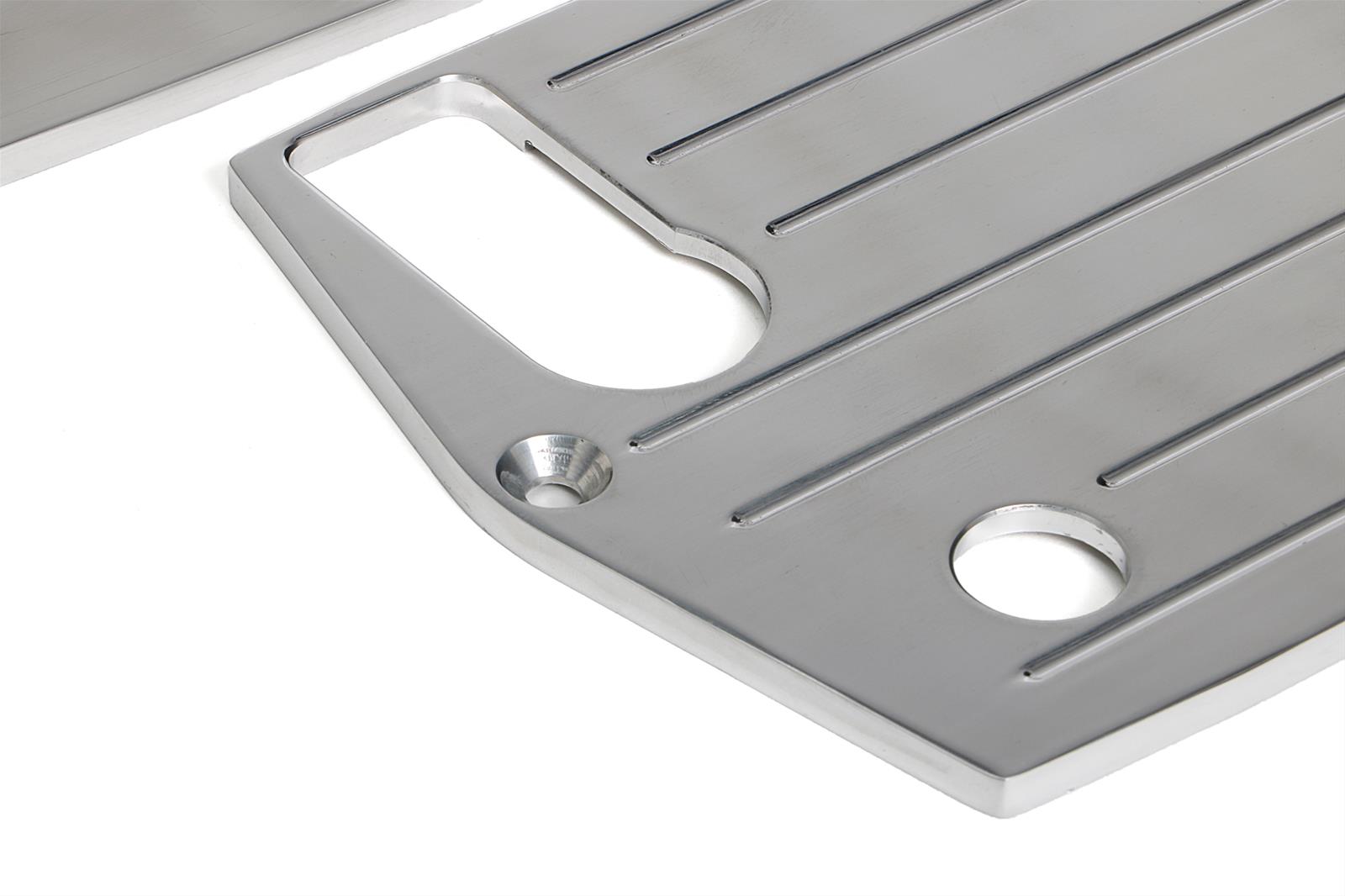 Trans-Dapt Performance Billet Aluminum Battery Trays 9327 Tray, Single, Aluminum, Polished, Hold-Down, Designed To Fit Optima Four Post Group 35/75 Only