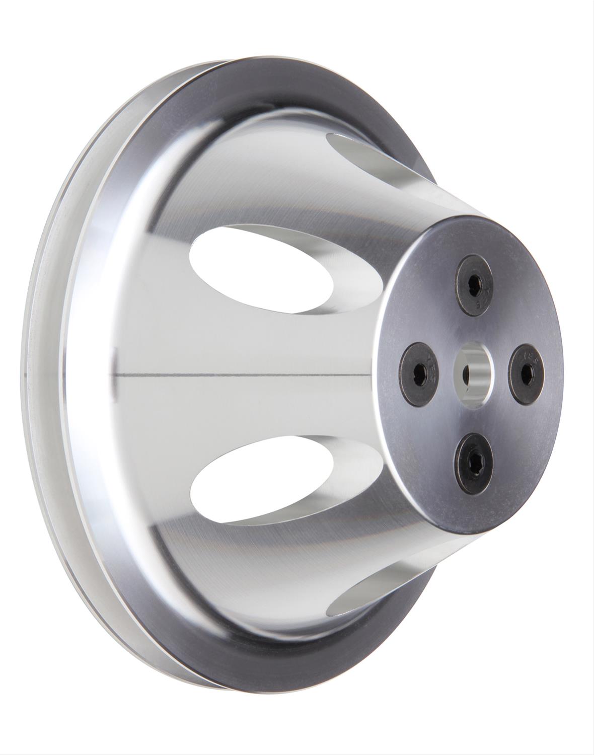 Trans-Dapt Performance Aluminum Water Pump Pulleys 9478 Pulley, V-Belt, 1-Groove, Aluminum, Machined, Chevy, Small Block, Short Pump, Each