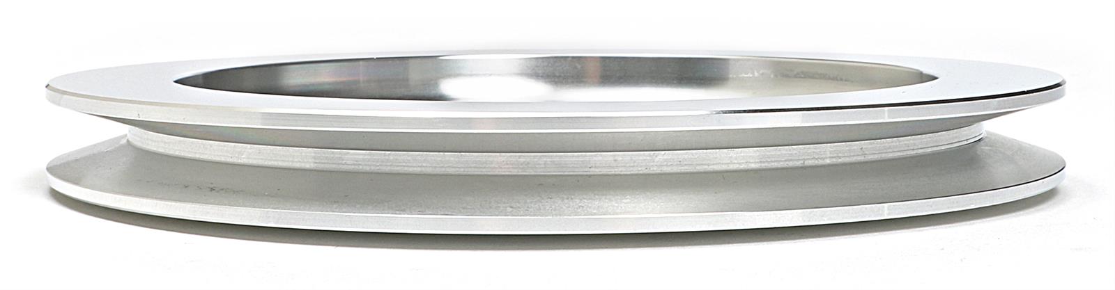 Trans-Dapt Performance Aluminum Crankshaft Pulleys 9480 Pulley, V-Belt, 1-Groove, 6.6 in., Aluminum, Natural, Chevy, Small Block, Short Pump, Each thumbnail 3