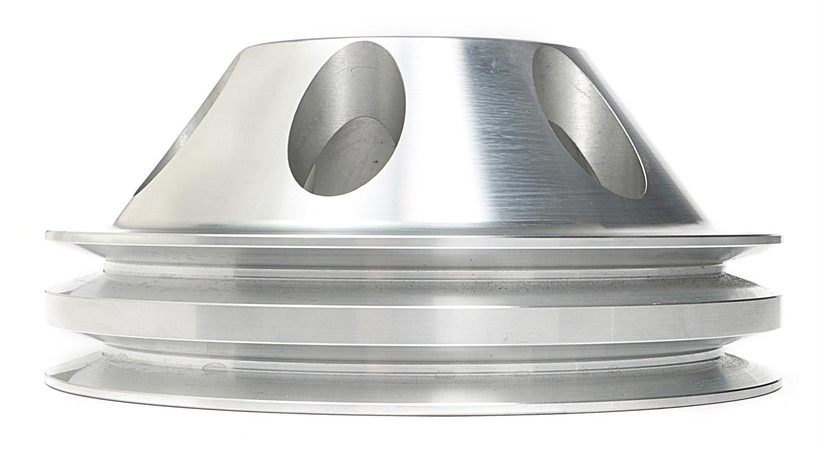 Trans-Dapt Performance Aluminum Water Pump Pulleys 9483 Pulley, V-Belt, 2-Groove, Aluminum, Machined, Chevy, Small Block, Long Pump, Each thumbnail 4