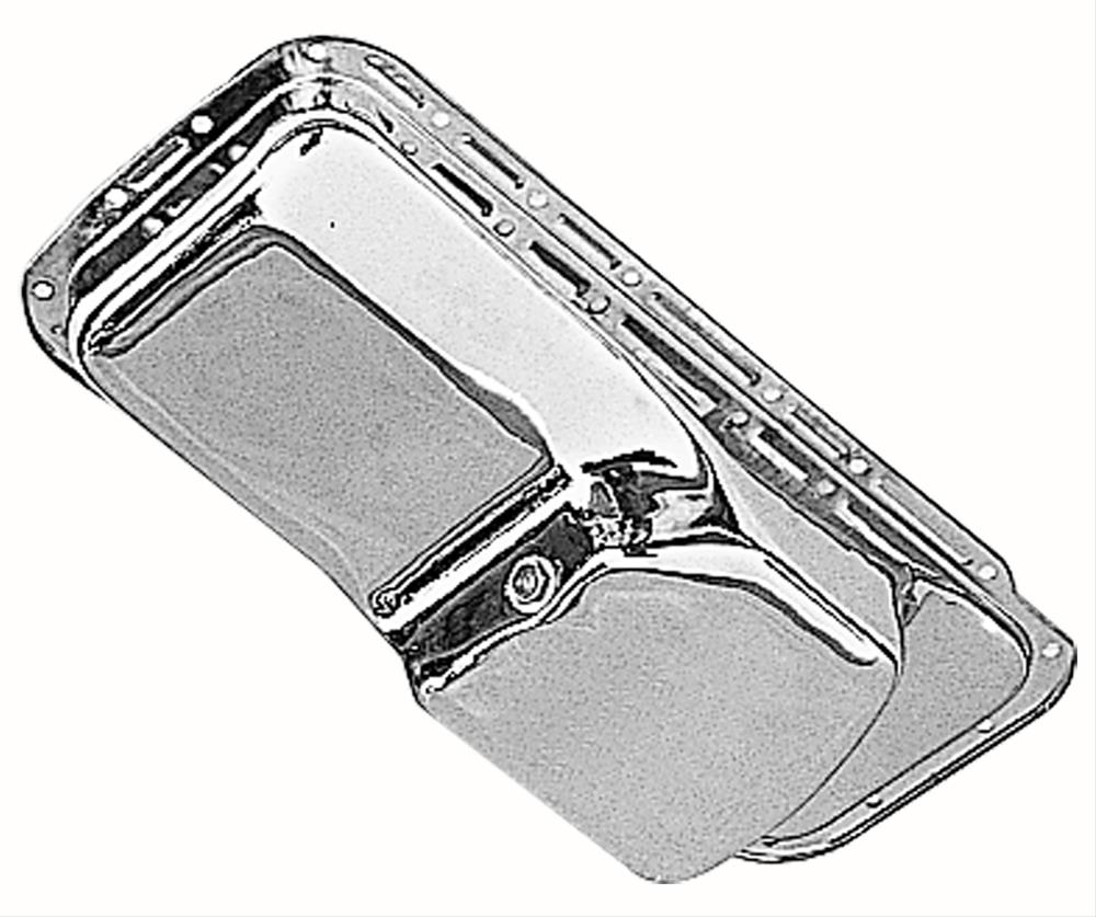 Trans-Dapt Performance OEM Replacement Oil Pans 9496 Pan, Steel, Chrome Plated, 5 qt., Chrysler, Dodge, Plymouth, Big Block, B/RB, Each thumbnail 3