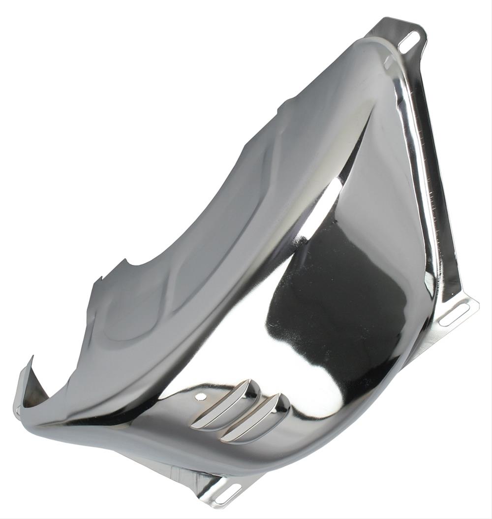 Trans-Dapt Performance Flexplate Dust Covers 9588 Cover, Steel, Chrome, Chevy, TH350, TH400, Each