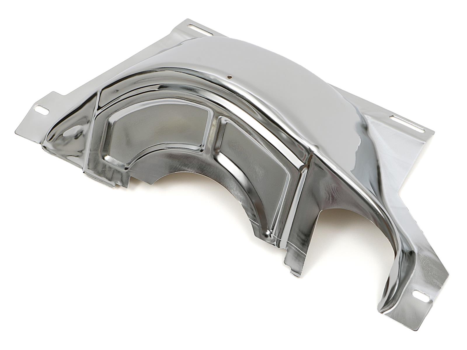 Trans-Dapt Performance Flexplate Dust Covers 9589 Cover, Cover, Steel, Chrome, GM, 700R4, Four Bolt Hole Mounting, Each