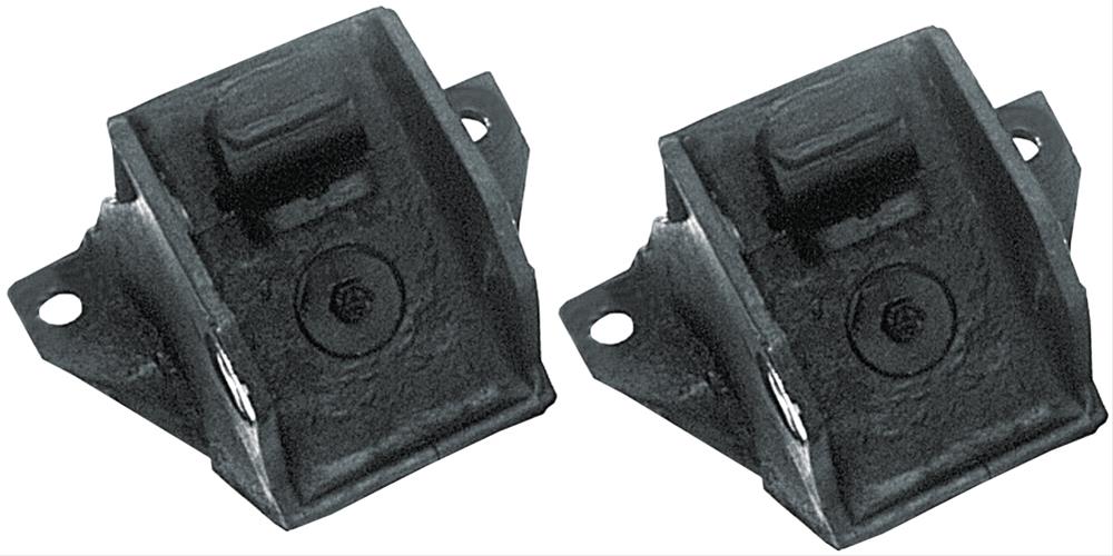 Trans-Dapt Performance Motor Mounts 9592 Mounts, Frame Pad, Bolt-In, Rubber, Heavy-Duty Replacement Oldsmobile, Black, Oldsmobile, V8, Pair