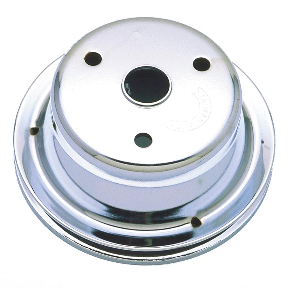 Trans-Dapt Performance Steel Crankshaft Pulleys 9606 Pulley, Crankshaft, 1 Groove, Long Water Pump, Chevy, Small Block, Each