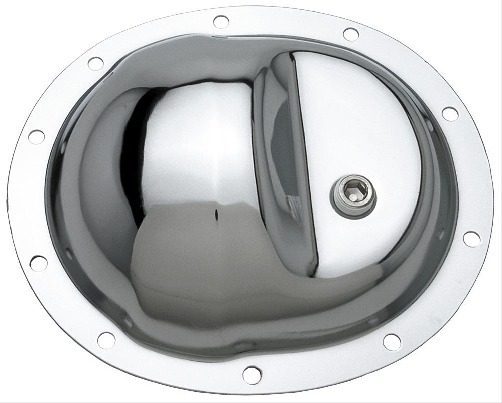 Trans-Dapt Performance Chrome 10 Bolt Dana 35 Differential Cover 9711 Cover, Steel, Chrome, 35, Each thumbnail 2