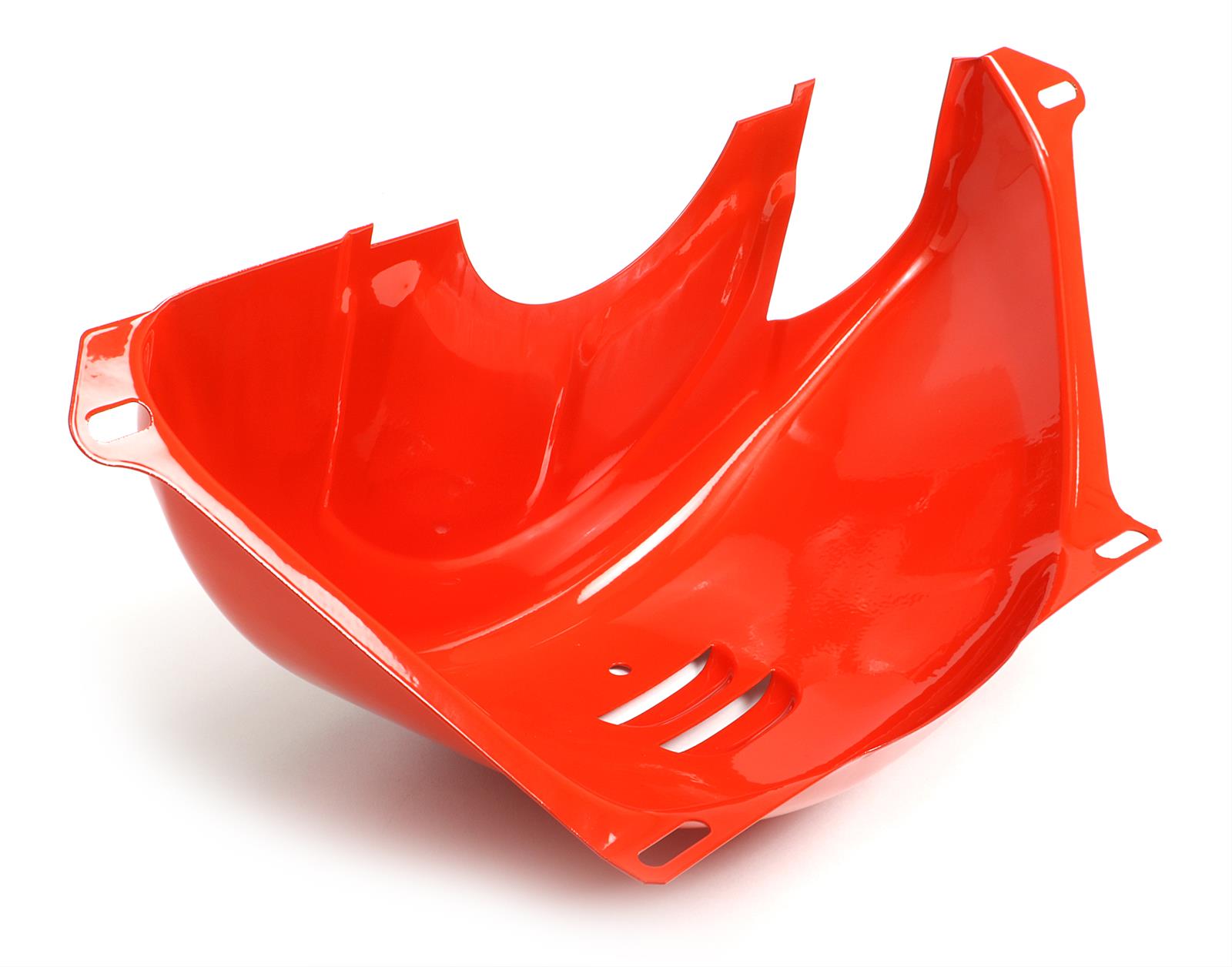 Trans-Dapt Performance Flexplate Dust Covers 9892 Cover, Cover, Steel, Orange Powdercoated, GM, TH350, TH400, Each