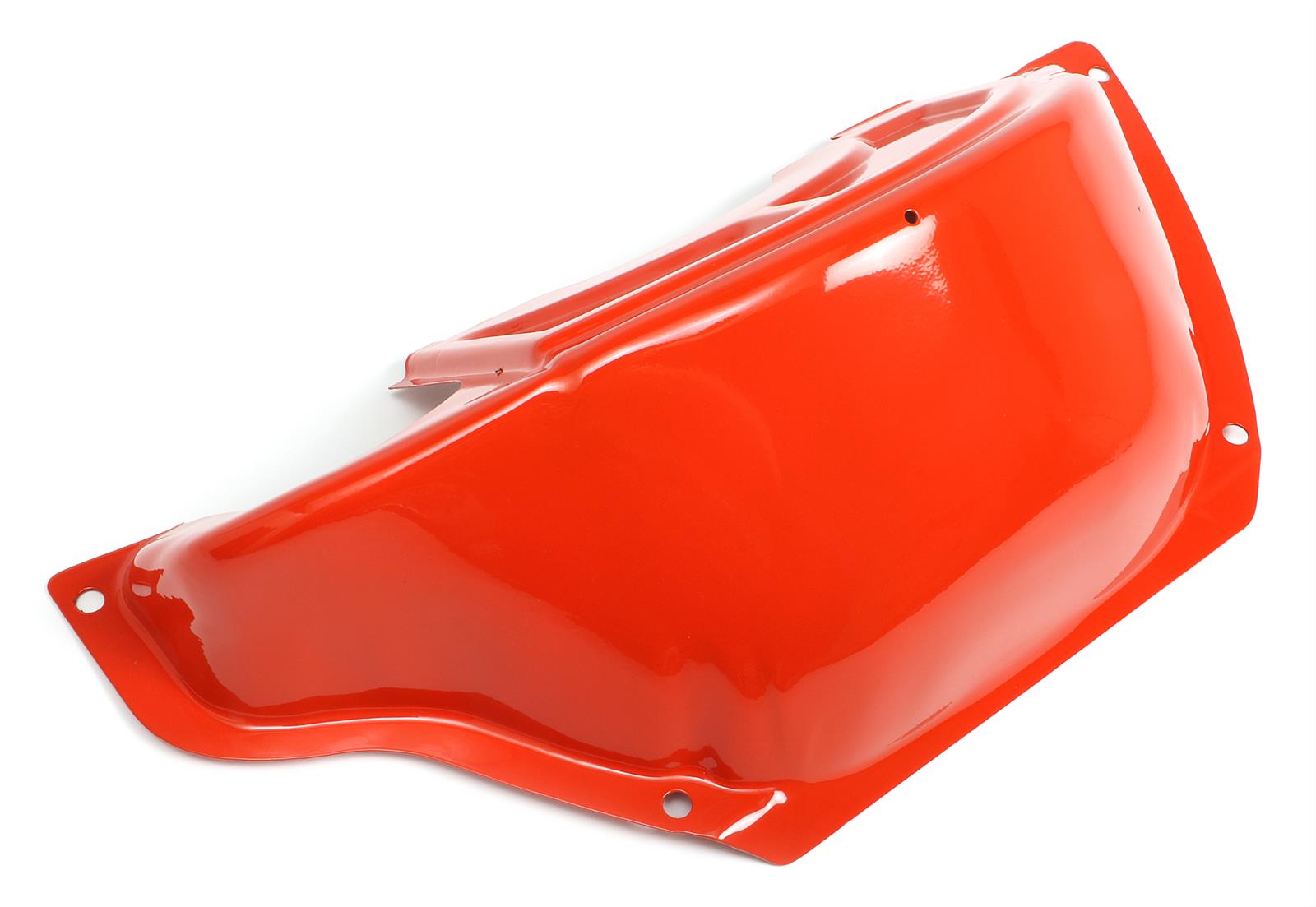 Trans-Dapt Performance Flexplate Dust Covers 9893 Cover, Cover, Steel, Orange Powdercoated, GM, Powerglide, Aluminum Case, Each thumbnail 2