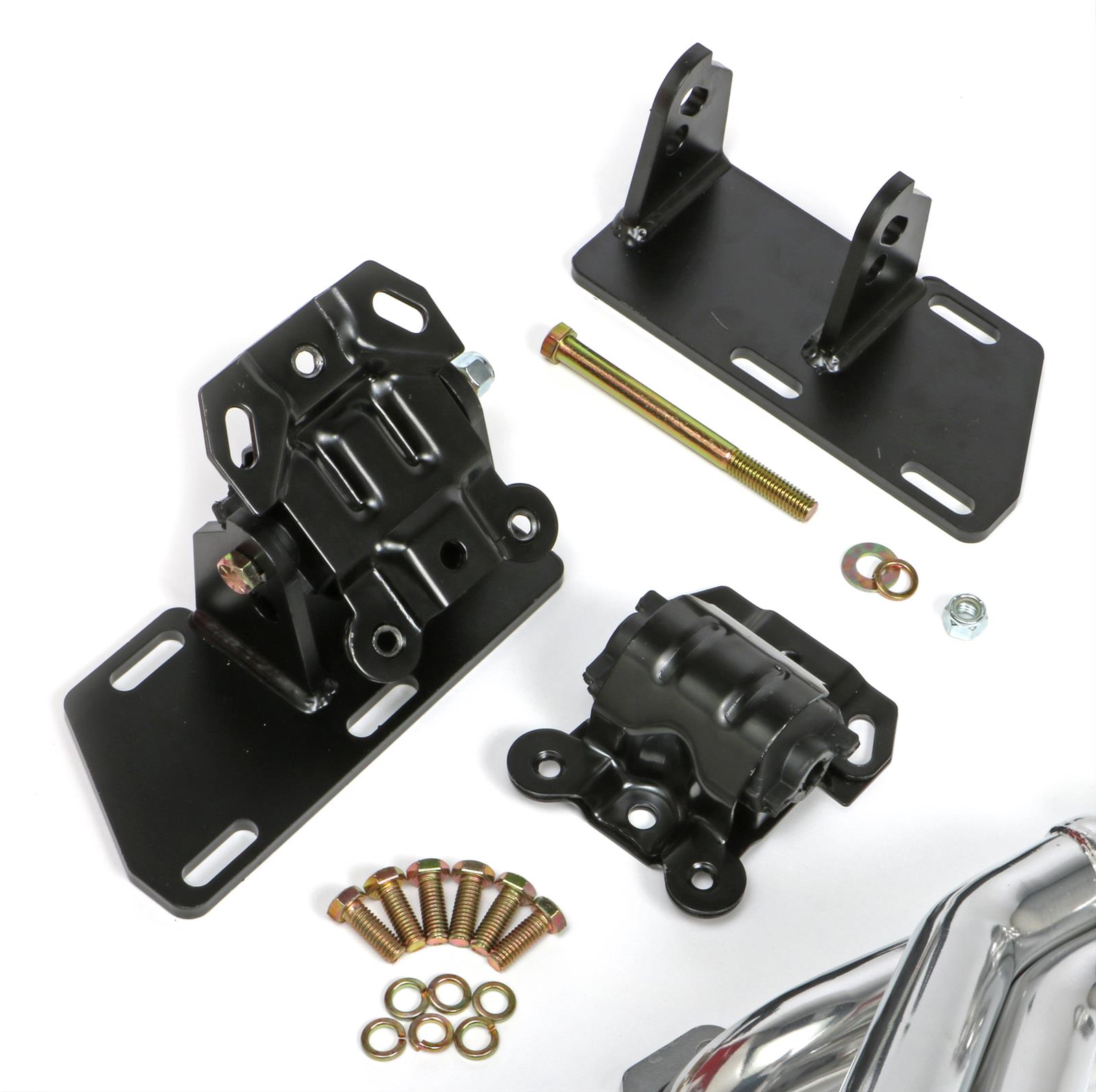 Trans-Dapt Performance Swap-In-A-Box Complete Engine Swap Kits 99075 Kit, Headers, Steel, Silver Ceramic Coated, Motor Mounts, Oil Pan, Pickup, Gaskets, Hardware, Chevy, Small Block, Kit