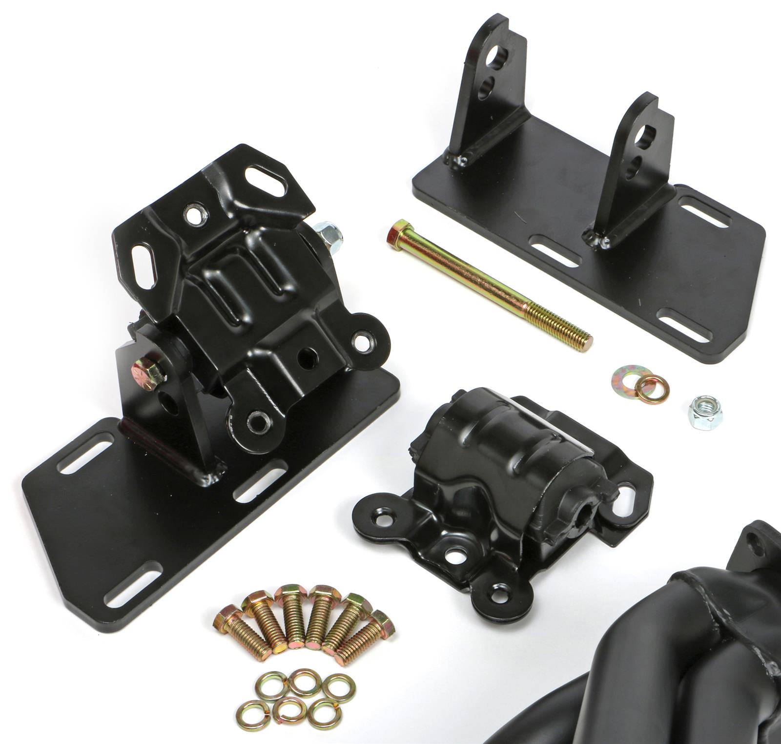 Trans-Dapt Performance Swap-In-A-Box Complete Engine Swap Kits 99078 Kit, Headers, Steel, Black Ceramic Coated, Motor Mounts, Oil Pan, Pickup, Gaskets, Hardware, Chevy, Small Block, Kit