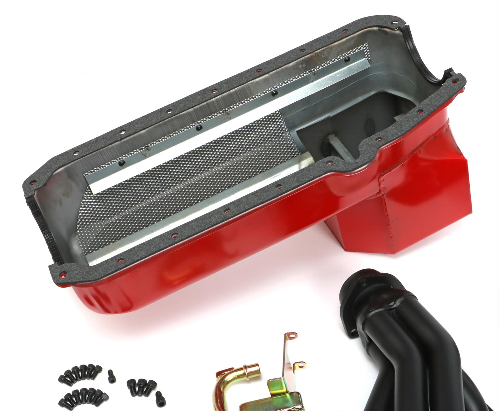 Trans-Dapt Performance Swap-In-A-Box Complete Engine Swap Kits 99085 Kit, Headers, Steel, Black Ceramic Coated, Motor Mounts, Oil Pan, Pickup, Gaskets, Hardware, Chevy, Small Block, Kit thumbnail 2