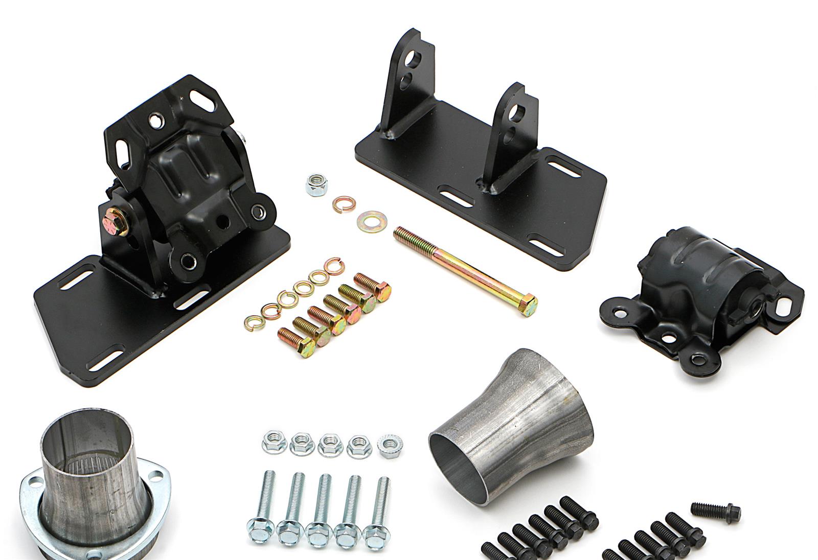 Trans-Dapt Performance Swap-In-A-Box Complete Engine Swap Kits 99093 Kit, Black MAXX Headers, Motor Mounts, Oil Pan, Pickup, Gaskets, Hardware, Chevy, Pre-1979 Small Block, TH350, 700R4, Kit thumbnail 3