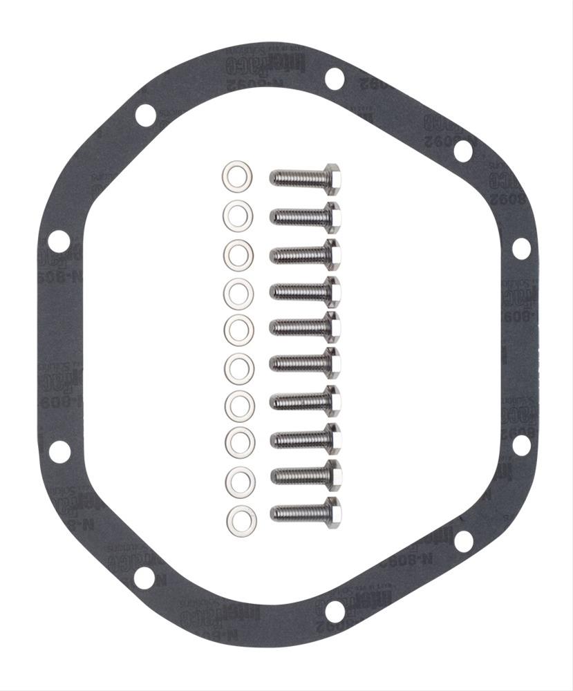 Trans-Dapt Performance Finned Aluminum 10 Bolt Dana 44 Differential Cover 9932 Cover, Aluminum, Black Powdercoated/Polished, Dana, 44, Ford, Kit thumbnail 2