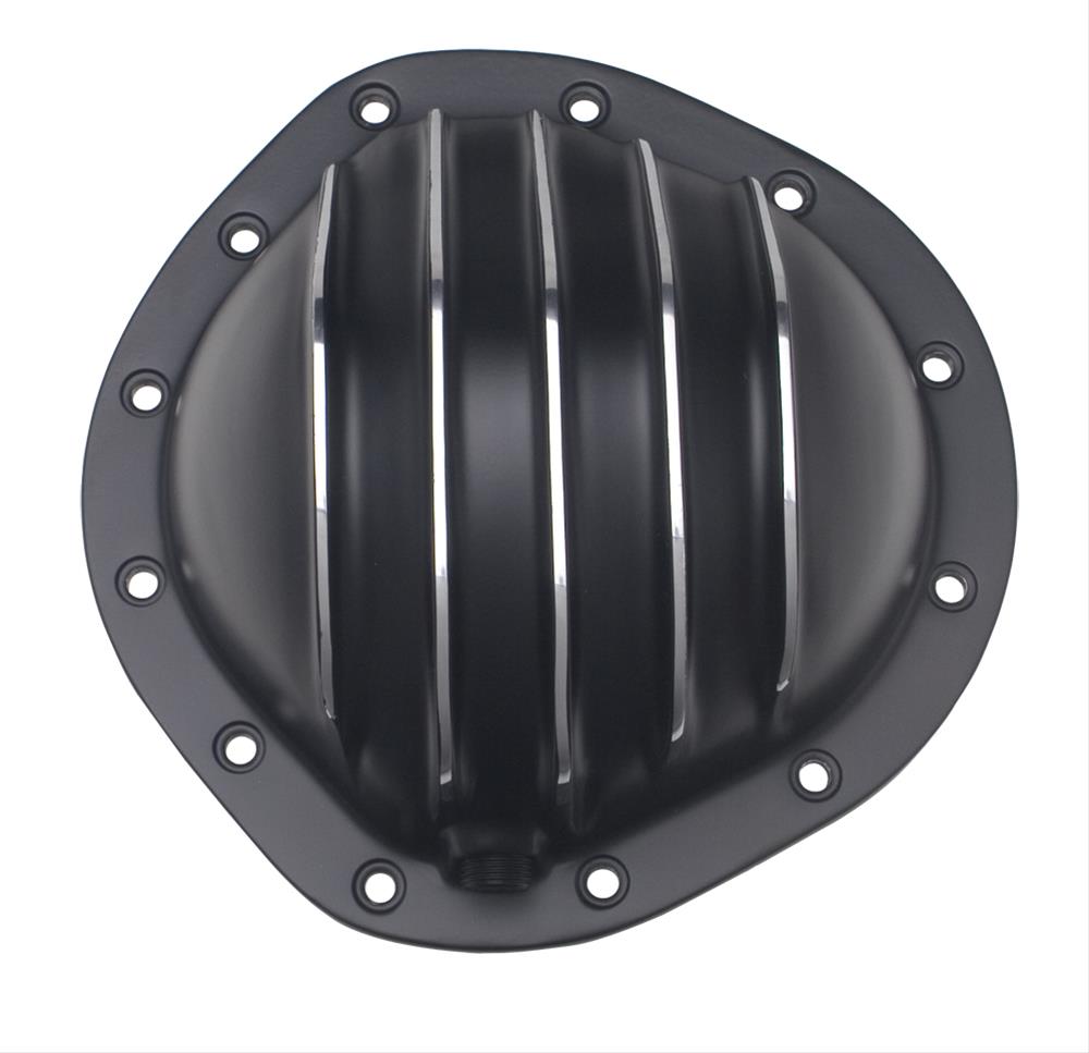 Trans-Dapt Performance Finned Aluminum 12 Bolt GM 8.875 Inch Differential Cover 9934 Cover, Aluminum, Black Powdercoated/Polished, GM, 12-Bolt, Truck, Kit