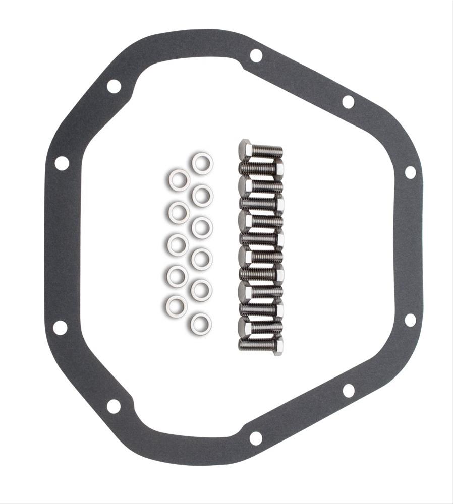 Trans-Dapt Performance Finned Aluminum 10 Bolt Dana 60 Differential Cover 9935 Cover, Aluminum, Black Powdercoated/Polished, Dana, 60, Kit thumbnail 2