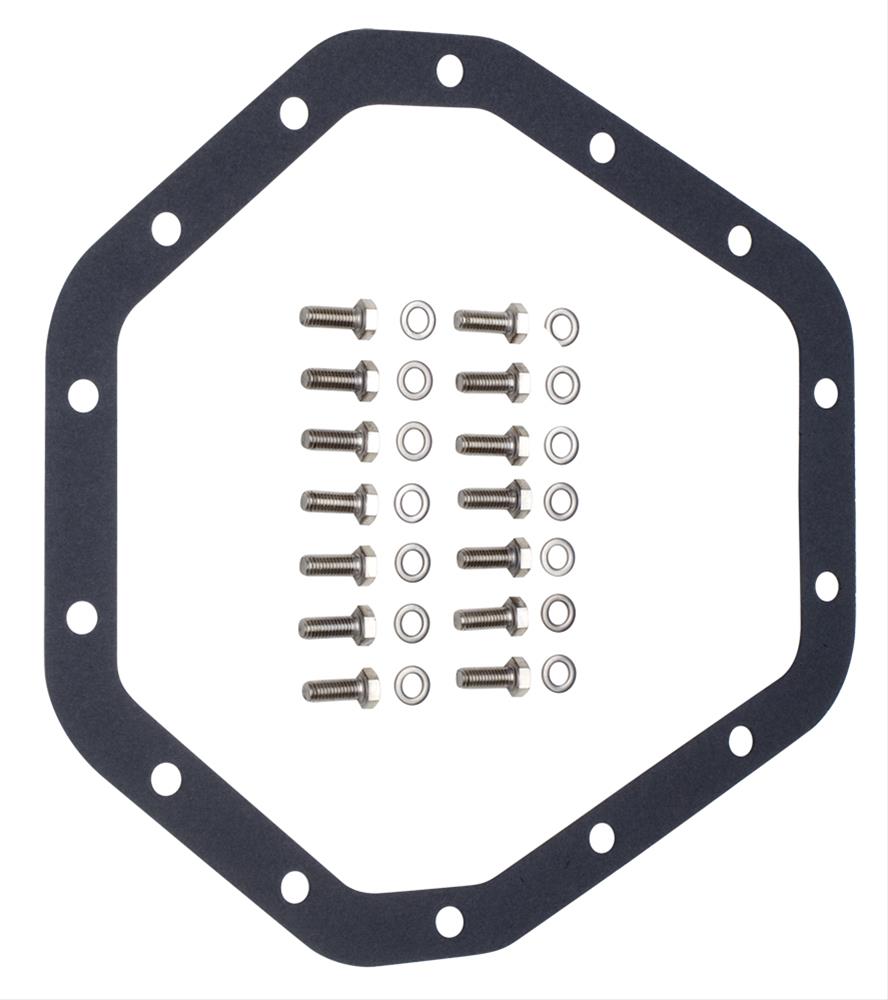 Trans-Dapt Performance Finned Aluminum 14 Bolt GM 10.5 Inch Differential Cover 9939 Cover, Aluminum, Black Powdercoated/Polished, GM, in., Kit thumbnail 3