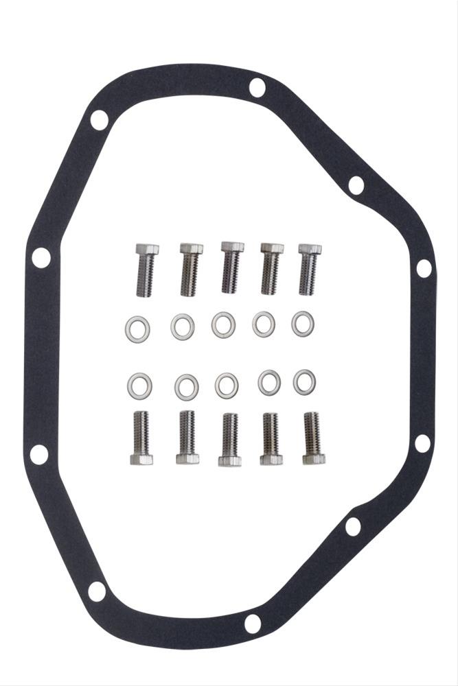 Trans-Dapt Performance Finned Aluminum 10 Bolt Dana 80 Differential Cover 9941 Cover, Aluminum, Black Powdercoated/Polished, Dana, 80, Kit thumbnail 2