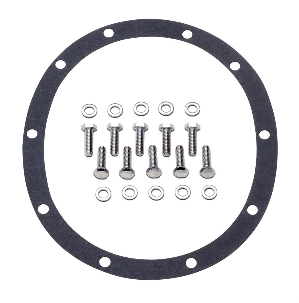 Trans-Dapt Performance Finned Aluminum 10 Bolt Dana 35 Differential Cover 9942 Cover, Aluminum, Black Powdercoated/Polished, Dana, 35, Kit