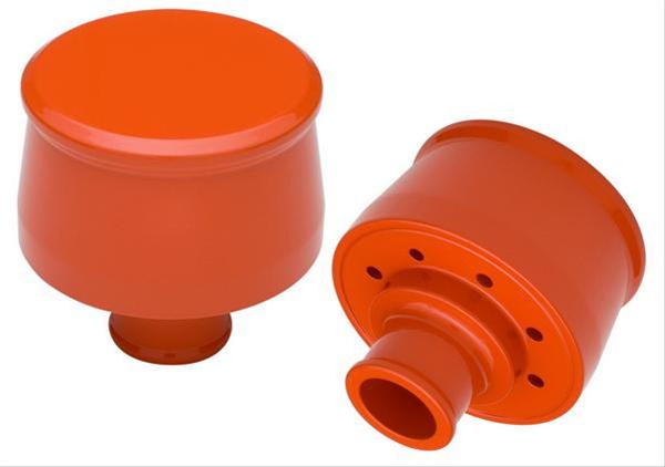 Trans-Dapt Performance Products Valve Cover Breathers 9953 ALUMINUM PUSH-IN BREATHER CAP- CHEVY ORANGE POWDER-COAT thumbnail 2