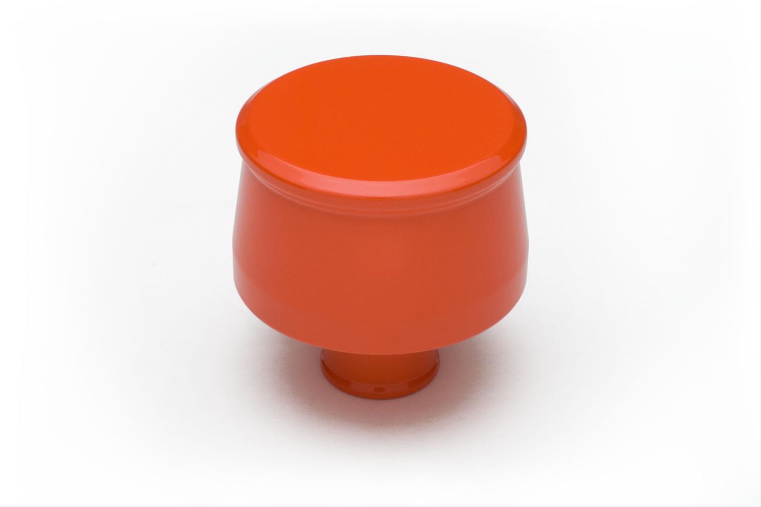 Trans-Dapt Performance Products Valve Cover Breathers 9953 ALUMINUM PUSH-IN BREATHER CAP- CHEVY ORANGE POWDER-COAT