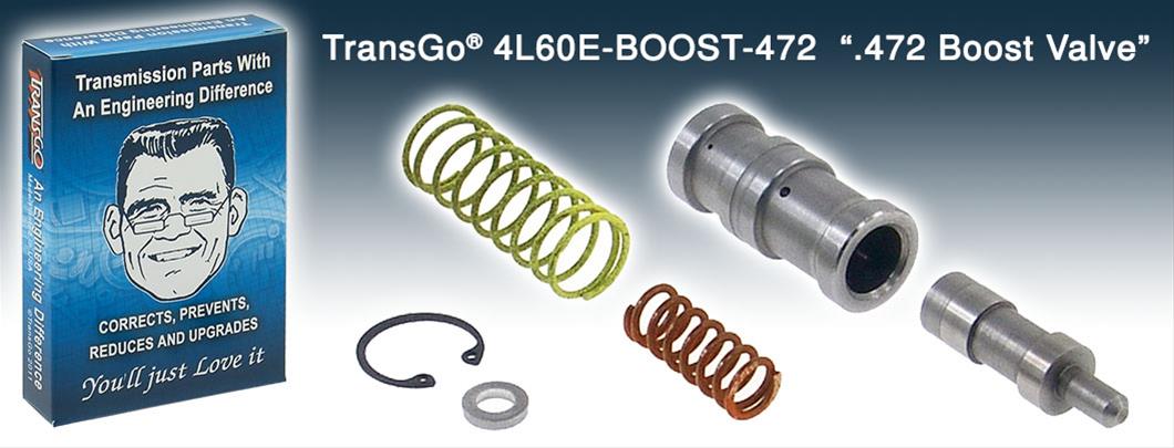 TransGo Automatic Transmission Boost Valves 4L60E-Boost-472 Autmatic valve and bushing E4OD/4R100 F6 Casting Steel 2-3 Shift Valve Kit (3 Pack)