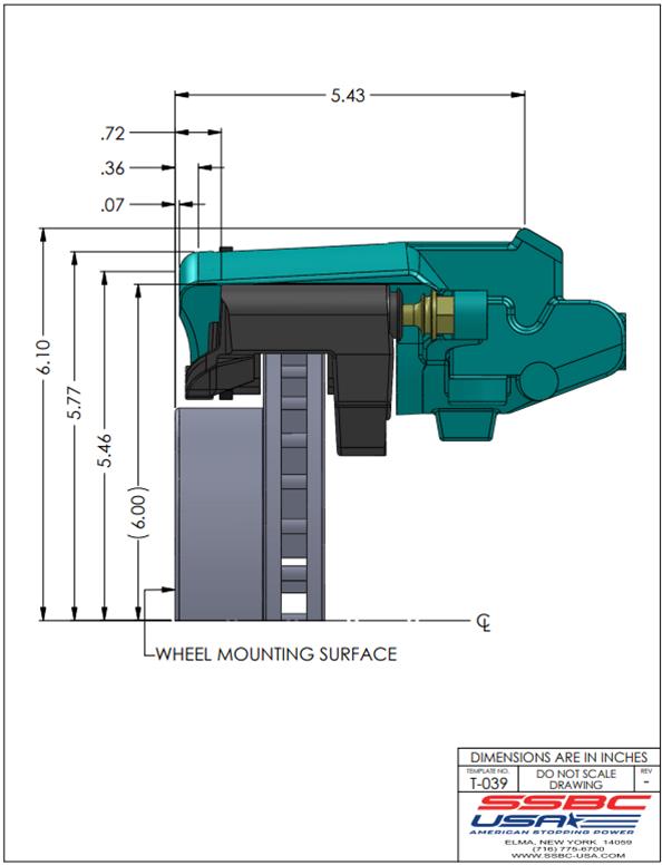 1988 FORD MUSTANG SSBCUSA A1121R SSBCUSA Drum to Disc Brake