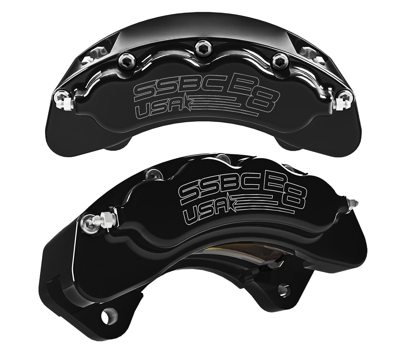 SSBC-USA A414-20BLK SSBC-USA B8-Brawler Front Caliper Upgrade Kits | Summit  Racing