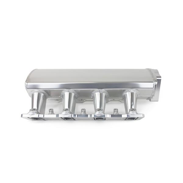 Top Street Performance Velocity Fabricated Aluminum Angled Low-Profile Sheet Metal Intake Manifolds 81002CA Manifold, Fuel Injected, 102mm Bore Size, Aluminum, Clear Anodized, Chevrolet, LS1, LS2, LS6, Each