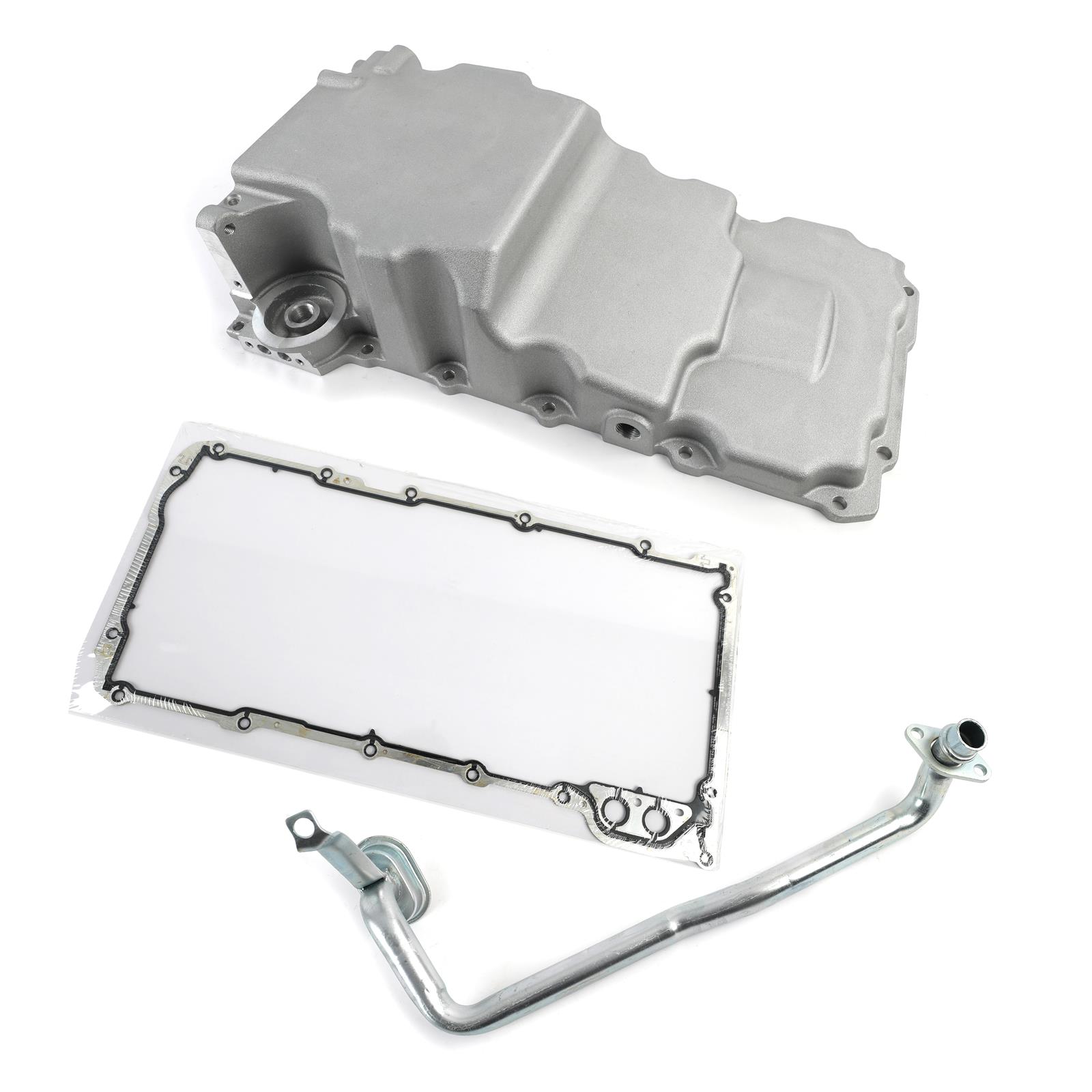 Top Street Performance LS Aluminum Rear Sump Retrofit Oil Pans 81075 Pans, Engine Swap, Low Profile, Aluminum, Natural, 4.250 in. Stroke, 5.7 Quarts, Chevy, LS, 4.8L, 5.3L, 5.7L, .0L, 6.2L, Kit