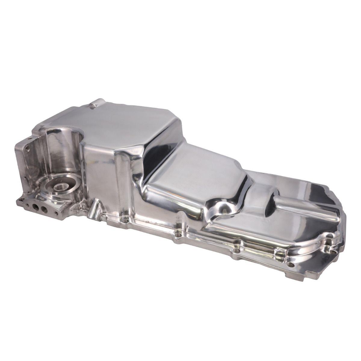 Top Street Performance LT Aluminum Rear Sump Retrofit Oil Pans 81577P Pan, Pan, Baffled, Includes Gasket, Windage Tray, Pickup, Drain Plug, Hardware, Polished, Chevy, Gen V, Kit