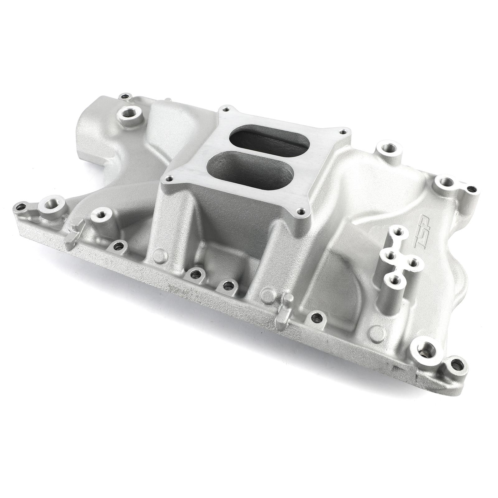 Top Street Performance High Dual Plane Intake Manifolds 84023 Manifold, Plane, Aluminum, Satin, Square Bore, Ford, 351W, Each