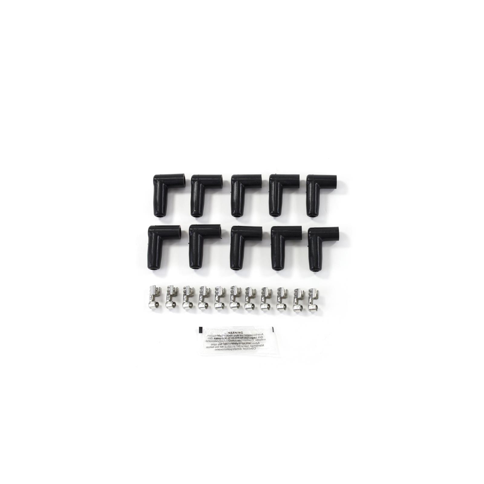 Top Street Performance Premium Spark Plug Wire Sets 85080CE Sets, 8.5mm, Spiral Core, Black Wire, 180 Degree Boots, Ceramic, Universal, Set thumbnail 2