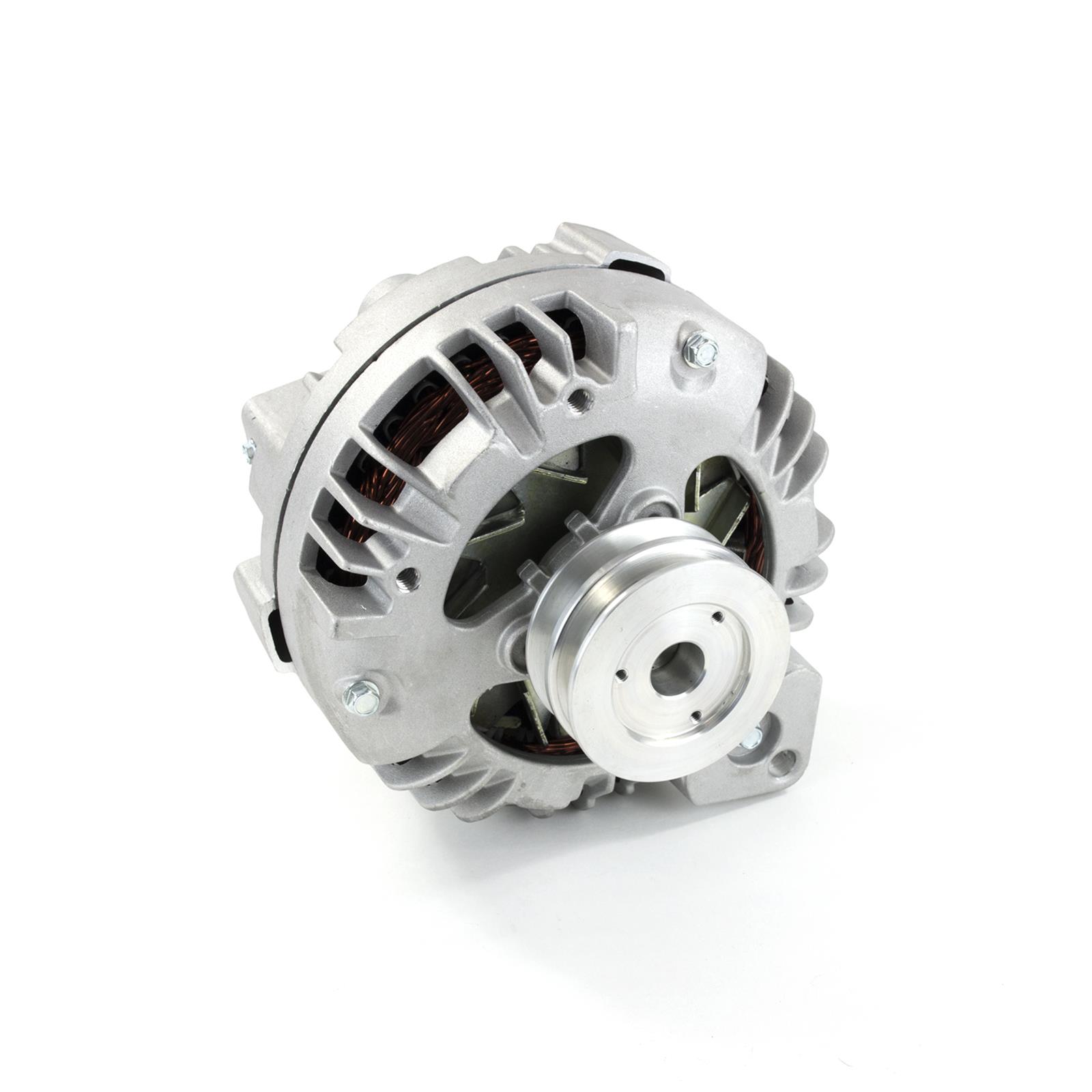 Top Street Performance Alternators ES1013 ALTERNATOR - MOPAR, 100AMP, DUAL V-BELT, 1 WIRE SETUP, RETRO STYLE, SATIN