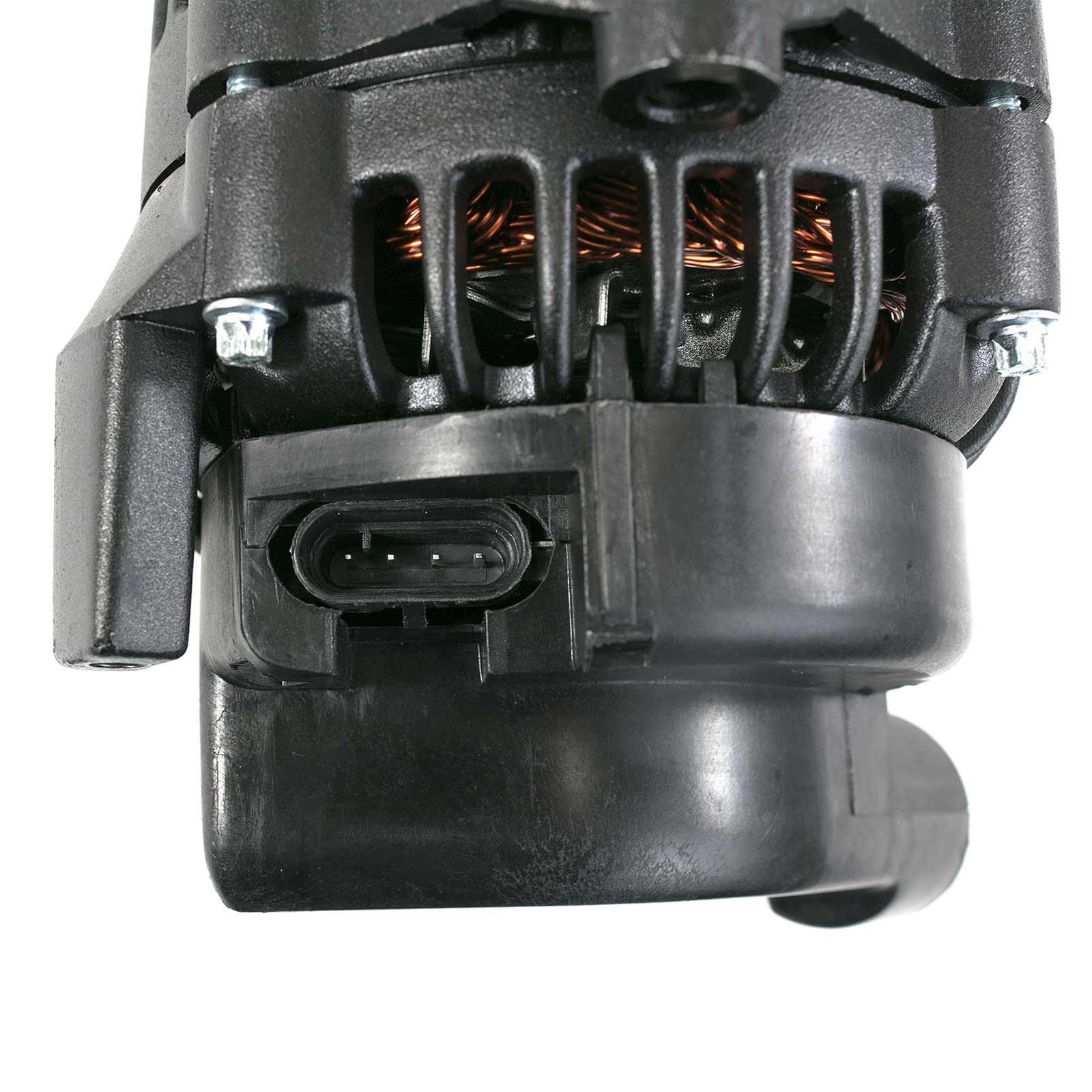 Top Street Performance Alternators for 1998-2002 CAMARO, FIREBIRD - ES1025BK Alternator, GM CS130D, Internal Regulator, 180 Amp, Black, Chevy, Pontiac, Each thumbnail 3