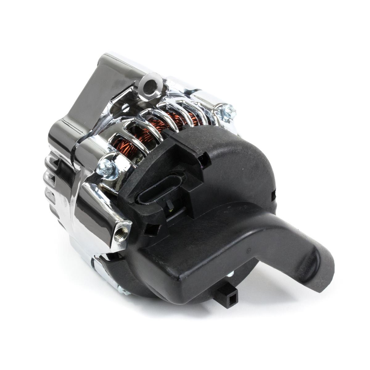 Top Street Performance Alternators for 1998-2002 CAMARO, FIREBIRD - ES1025C Alternator, GM CS130D, Internal Regulator, 180 Amp, Chrome, V-Belt, Chevrolet, Pontiac, Each thumbnail 2