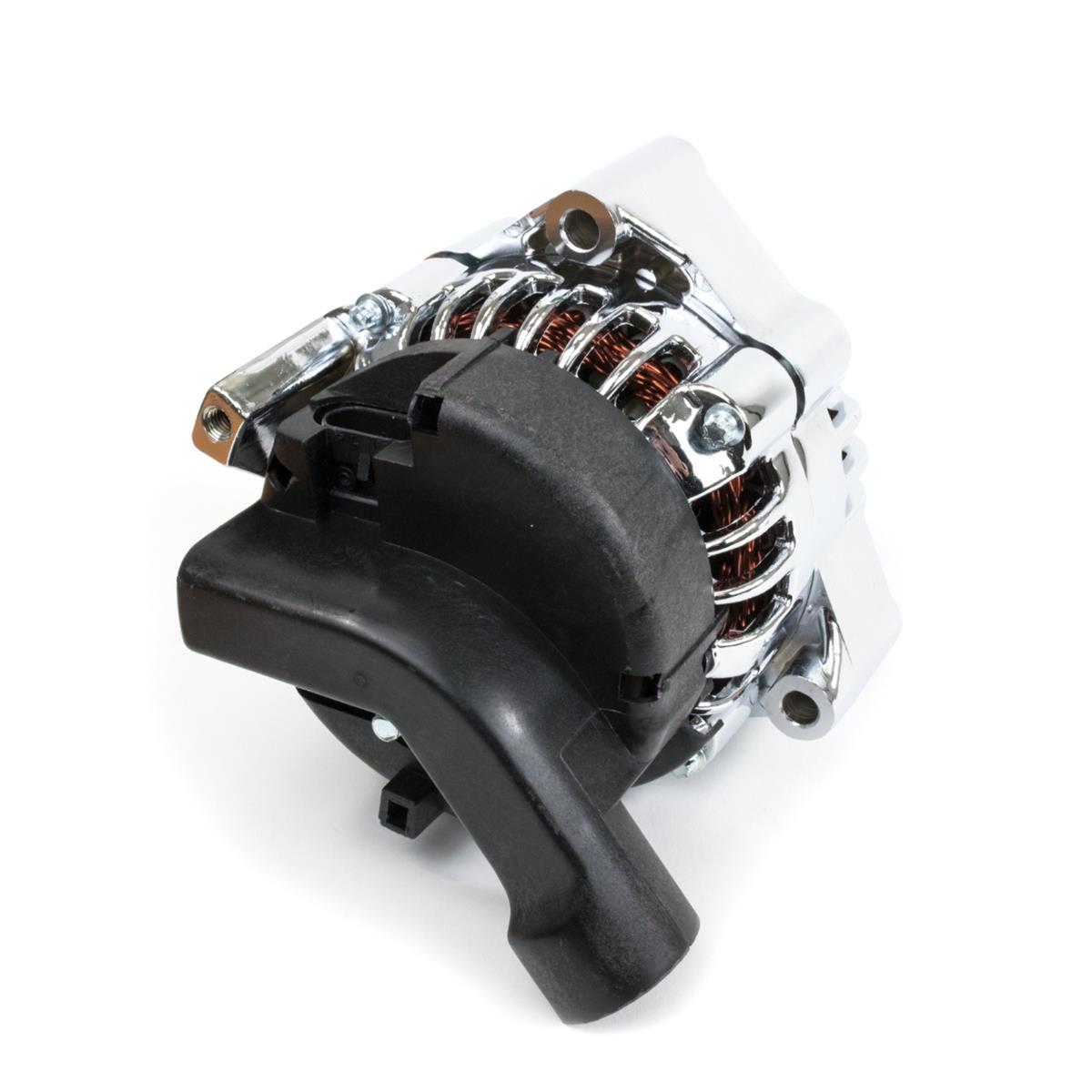 Top Street Performance Alternators for 1998-2002 CAMARO, FIREBIRD - ES1025C Alternator, GM CS130D, Internal Regulator, 180 Amp, Chrome, V-Belt, Chevrolet, Pontiac, Each thumbnail 3
