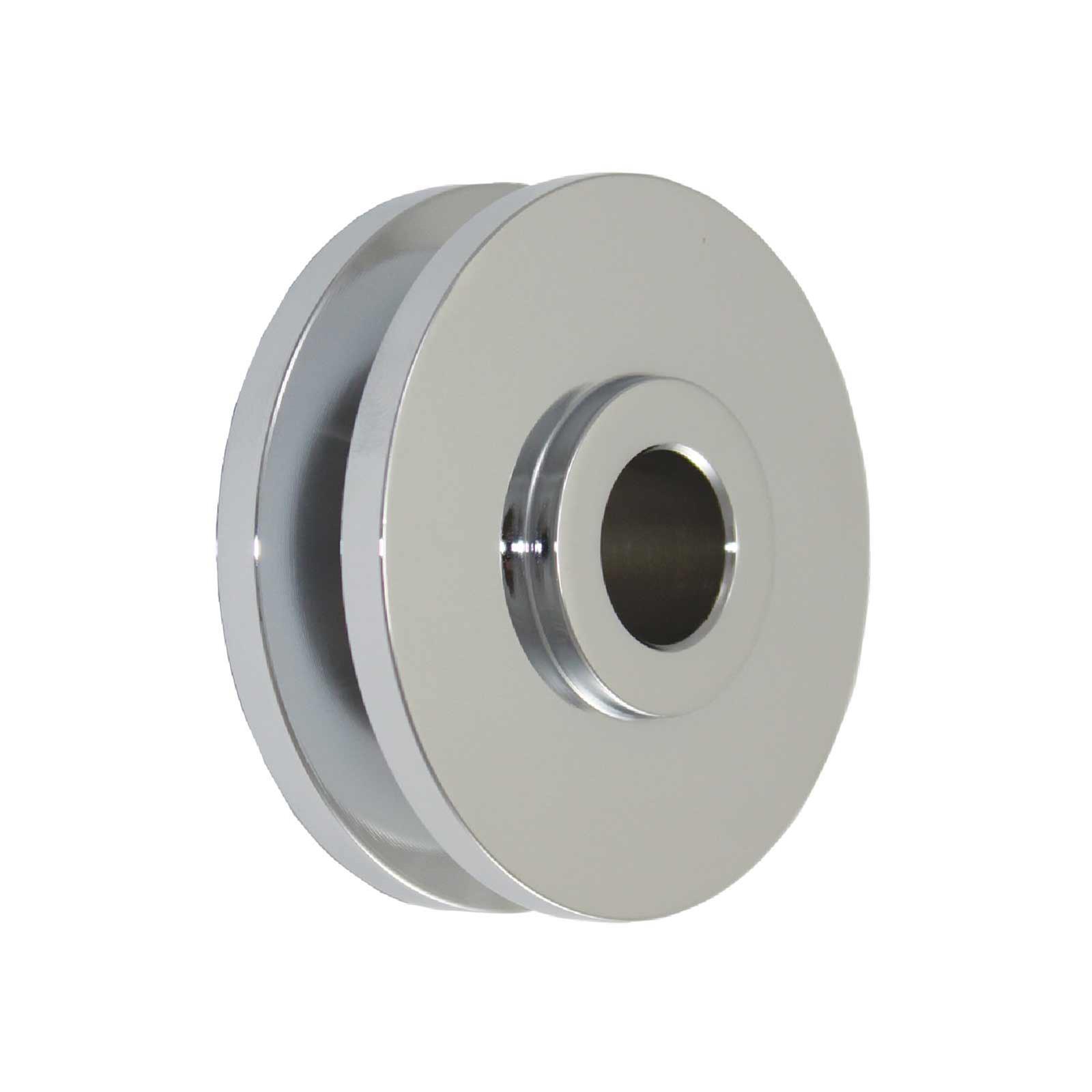 Top Street Performance Alternator Pulleys ES1094C SINGLE GROOVE STEEL ALTERNATOR PULLEY, CHROME