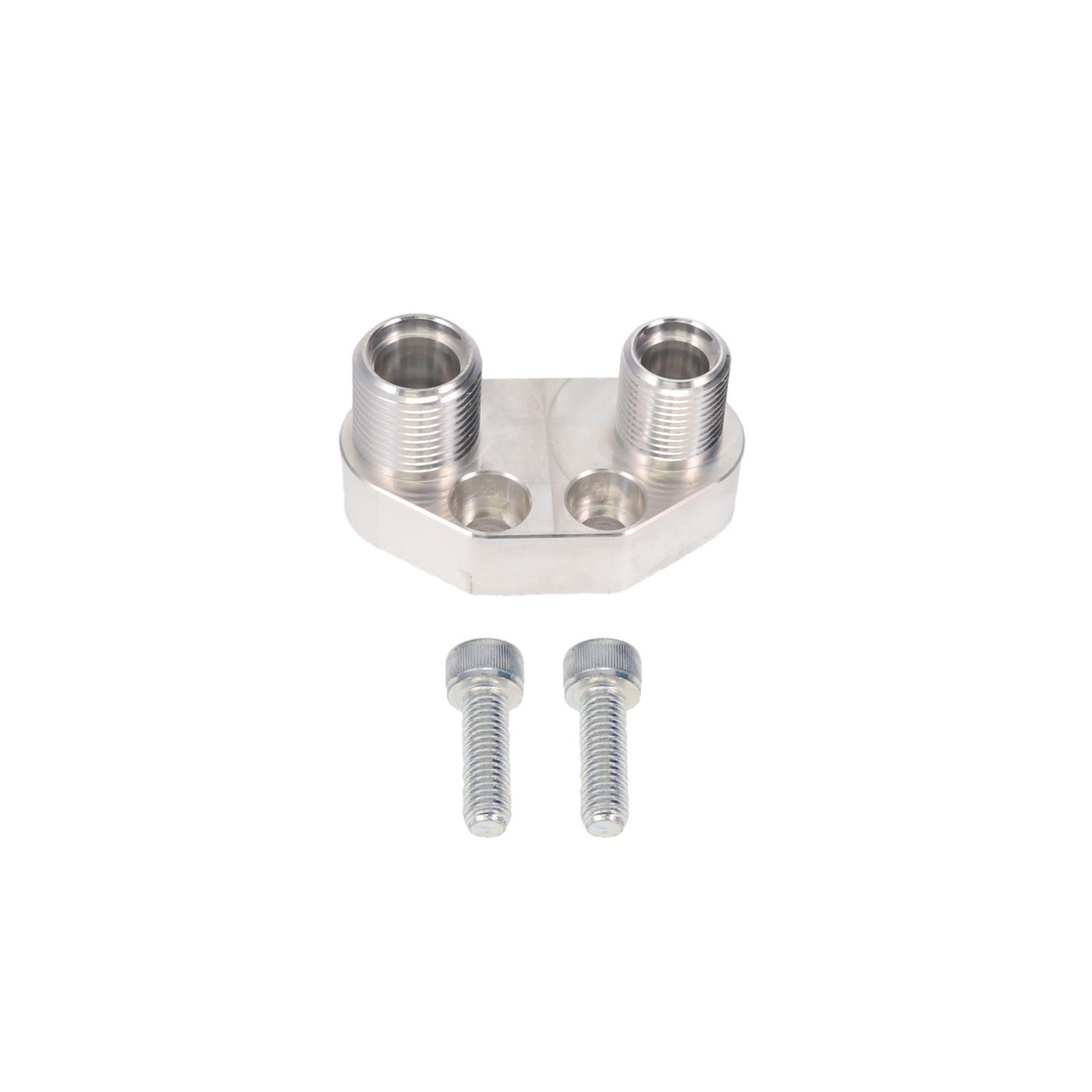 Top Street Performance Air Conditioner Compressor Manifold Fittings HC5100CA VERTICL A/C COMPRESSOR MANIFOLD, CHROME