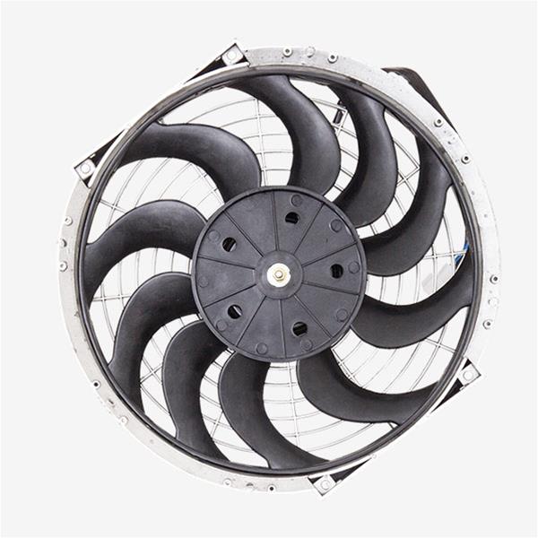 Top Street Performance Fans, Electric HC6103C 12" UNIVERSAL ELECTRIC COOLING FAN, S-BLADE, CHROME thumbnail 2
