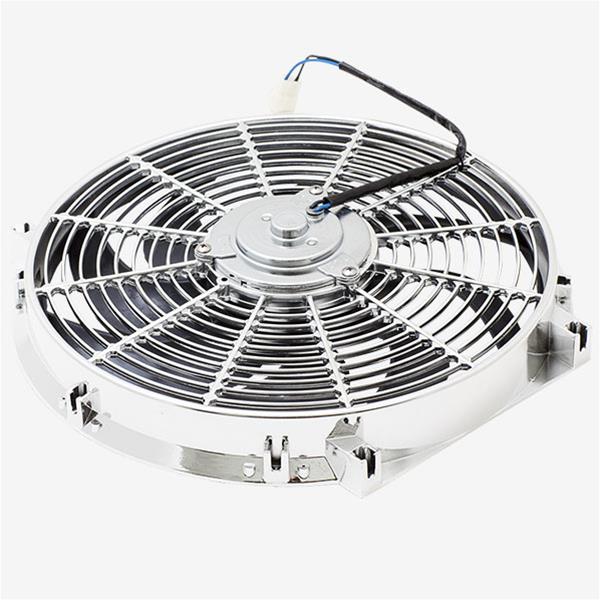 Top Street Performance Fans, Electric HC6104C 14" UNIVERSAL ELECTRIC COOLING FAN, S-BLADE, CHROME thumbnail 2