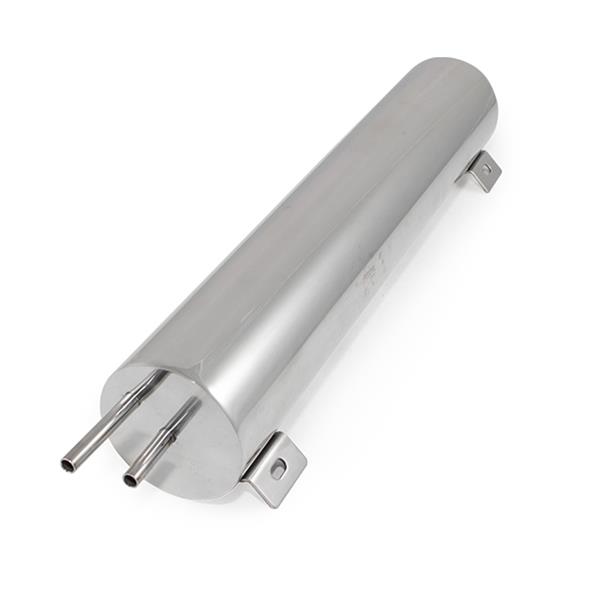 Top Street Performance Stainless Steel Overflow Tanks HC6328 Tank, 52 oz., Cylindrical, Steel, Polished, Recirculating, 3 in. Diameter, 16 in. Length, Each