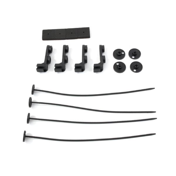 Top Street Performance Pro Series Cooling Fan Mounting Kits HC7101 Brackets, Series, Black, Plastic, Kit