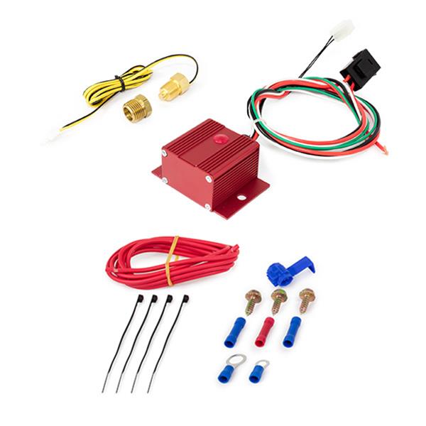 Top Street Performance Adjustable Electric Fan Controllers HC7110R Controller, Red Relay, 150-240 Degrees F, 3/8 NPT Thermostat, Kit