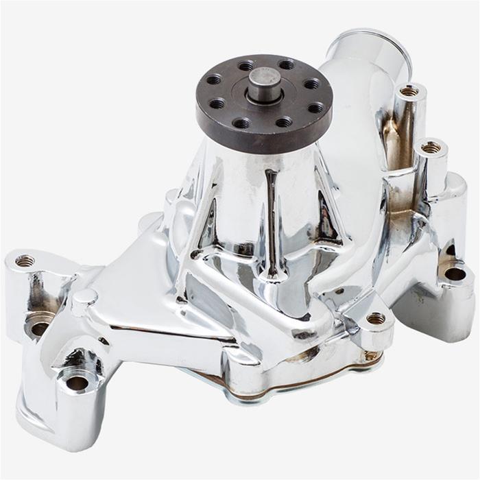 Top Street Performance HC8014C Chrome Finish Long Water Pump with Reverse Rotation 