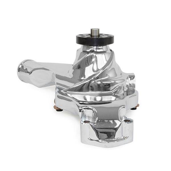 Top Street Performance High-Flow Mechanical Water Pumps HC8021C ALUMINUM MECHANICAL WATER PUMP - CHEVY BB, SHORT, CHROME thumbnail 3