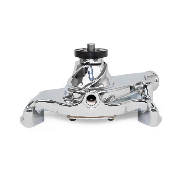Top Street Performance High-Flow Mechanical Water Pumps HC8021C ALUMINUM MECHANICAL WATER PUMP - CHEVY BB, SHORT, CHROME thumbnail 4
