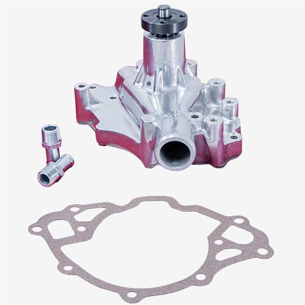 Top Street Performance High-Flow Mechanical Water Pumps HC8050C Pump, Mechanical, Long, High-Volume, Clockwise, Aluminum, Chrome, Ford, Small Block, Each thumbnail 2